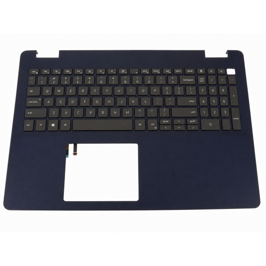 Carcasa superioara cu tastatura palmrest Laptop, Dell, Inspiron 5593, 5594, VG7Y2, 0VG7Y2, 5JK43, 1FRFK, AP2RI0004B0, FA2RI000BB0, CN-05JK43-JTN00-08F-J2V5-A01, CN-0V3KJ0-CMC00-08M-1776-A01, 592282310009, iluminata, albastra layout US