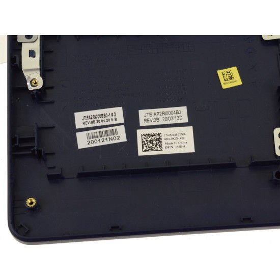 Carcasa superioara cu tastatura palmrest Laptop, Dell, Inspiron 5593, 5594, VG7Y2, 0VG7Y2, 5JK43, 1FRFK, AP2RI0004B0, FA2RI000BB0, CN-05JK43-JTN00-08F-J2V5-A01, CN-0V3KJ0-CMC00-08M-1776-A01, 592282310009, iluminata, albastra layout US