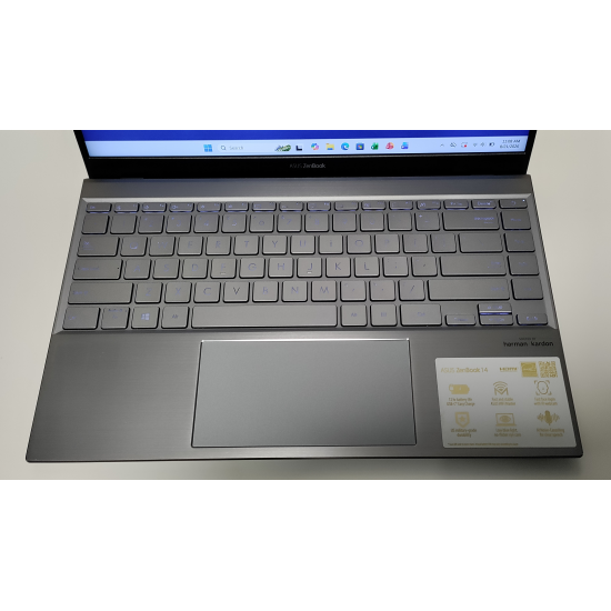 Laptop ASUS Zenbook 14 Q408UG, Ryzen 5 5500U, 8GB LPDDR4X, SSD 512GB NVMe, GeForce MX450 2GB, 14