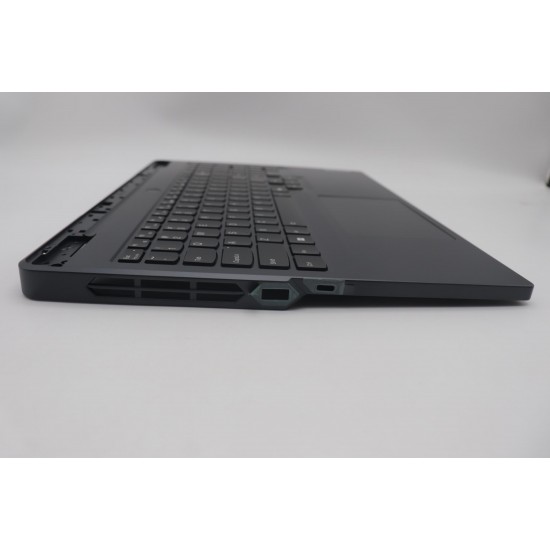 Carcasa superioara cu tastatura palmrest Laptop Gaming, Lenovo, Legion Pro 5 16IRX9 Type 83DF, 5CB1P50121, 5CB1P50125, SN21P29720, iluminata RGB, 24 pini, Grey, layout US