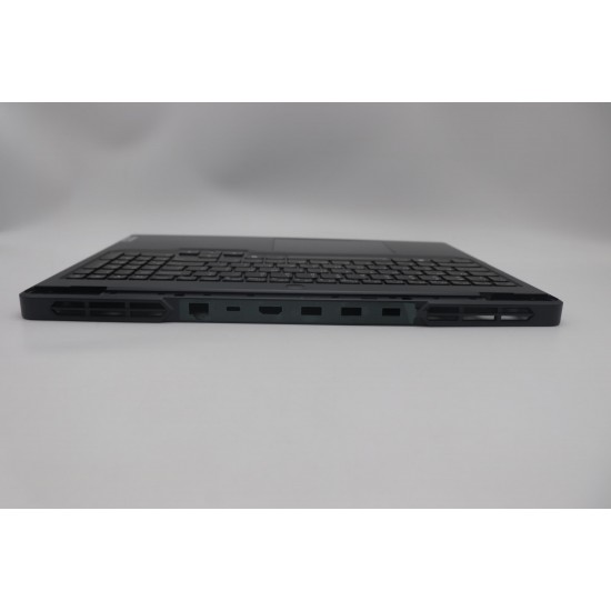 Carcasa superioara cu tastatura palmrest Laptop Gaming, Lenovo, Legion Pro 5 16IRX9 Type 83DF, 5CB1P50121, 5CB1P50125, SN21P29720, iluminata RGB, 24 pini, Grey, layout US
