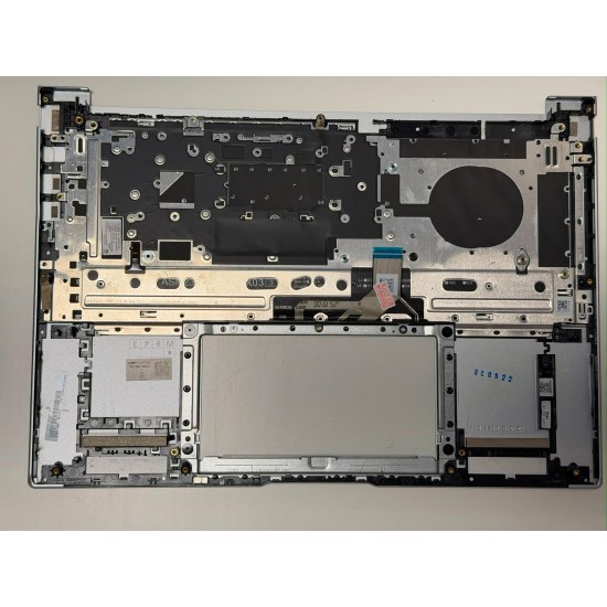 Carcasa superioara cu tastatura palmrest Laptop, Asus, ZenBook 14 UX3405C, UX3405CA, 90NB14W2-R31US1, FBUJI019010, 33UJITAJN90, Silver, layout US