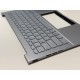 Carcasa superioara cu tastatura palmrest Laptop, Asus, ZenBook 14 UX3405C, UX3405CA, 90NB14W2-R31US1, FBUJI019010, 33UJITAJN90, Silver, layout US