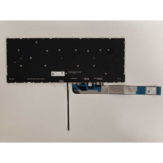 Tastatura Laptop, Lenovo, IdeaPad Slim 3 14ARP10 Type 83K6, iluminata, gri, layout US