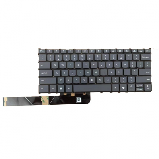 Tastatura Laptop, Lenovo, IdeaPad Slim 3 14ARP10 Type 83K6, iluminata, gri, layout US