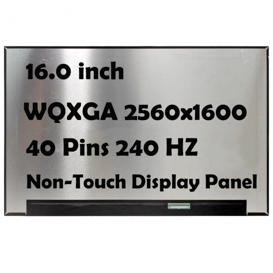Display Laptop Gaming, Lenovo, Legion Pro 5 16IRX10 Type 83NN, 5D11N42578, NE160QDM-NZB V8.0, 16.0 inch, rezolutie WQXGA, 2560x1600, QHD+, IPS, 349mm latime, conector 25mm, 240Hz, 40 pini