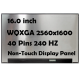 Display Laptop Gaming, Lenovo, Legion Pro 5 16IRX10 Type 83NN, 5D11N42578, NE160QDM-NZB V8.0, 16.0 inch, rezolutie WQXGA, 2560x1600, QHD+, IPS, 349mm latime, conector 25mm, 240Hz, 40 pini