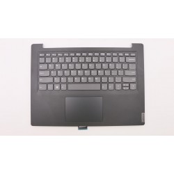 Carcasa superioara cu tastatura palmrest Laptop, Lenovo, Ideapad S145-14IIL Type 81W6, 5CB0S17035, AP1CS000600, AM1CS000600, EC1CS000200, EC1CS000300, FS441, negru texturat, layout US
