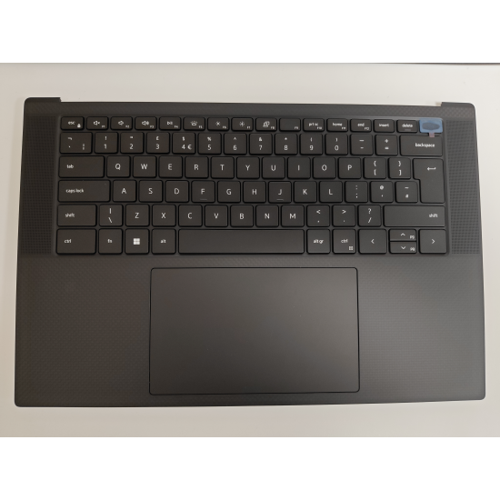 Carcasa superioara cu tastatura palmrest Laptop, Dell, XPS 15 9530, P91F, P91F004, TJP2V, 0TJP2V, 04W5M, 004W5M, AQ3RH000112, FR24081681, iluminata, neagra, layout UK