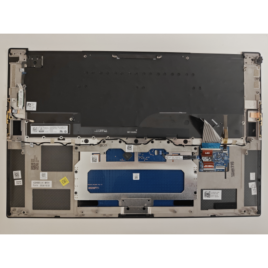 Carcasa superioara cu tastatura palmrest Laptop, Dell, XPS 15 9530, P91F, P91F004, TJP2V, 0TJP2V, 04W5M, 004W5M, AQ3RH000112, FR24081681, iluminata, neagra, layout UK