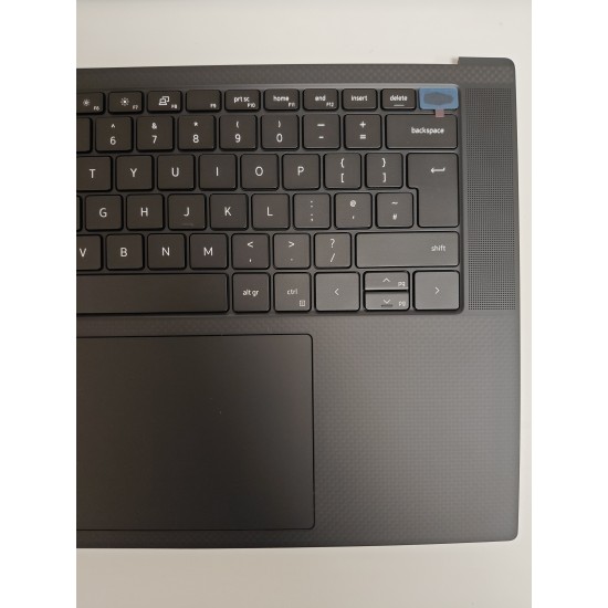 Carcasa superioara cu tastatura palmrest Laptop, Dell, XPS 15 9530, P91F, P91F004, TJP2V, 0TJP2V, 04W5M, 004W5M, AQ3RH000112, FR24081681, iluminata, neagra, layout UK