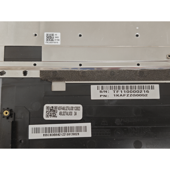Carcasa superioara cu tastatura palmrest Laptop, Lenovo, Yoga Slim 7-15IIL05 Type 82AA, 5CB0X55816, 5CB0X55817, 4BLS2TALV30 3A, FALS2010010, iluminata, gri, layout US