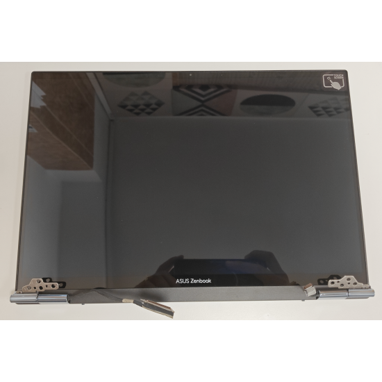 Ansamblu Display complet Laptop, Asus, ZenBook 14 UX3402Z, UX3402ZA, 90NB0WC3-RA0020, 14 inch, OLED, rezolutie WQXGA+, 2880x1800, cu touchscreen, albastru, refurbished