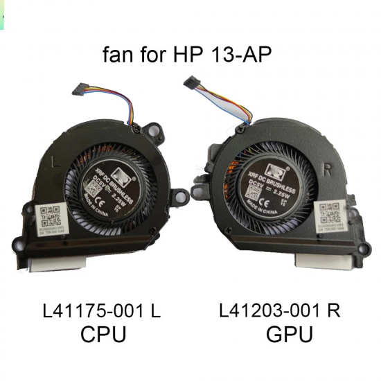 Set coolere compatibile Laptop, HP, Spectre X360 13-AP, 13T-AP, L41174-001, L41175-001, L41203-001, L48215-001, 5V, 2.25W