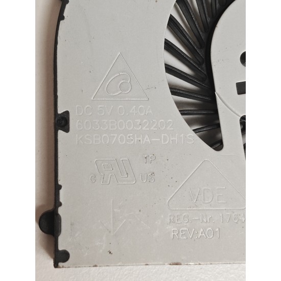 Cooler Laptop, Toshiba, Satellite C75-B, C75D-B, KSB0705HA-DH1S, 6033B0032202, 5V, 0.4A