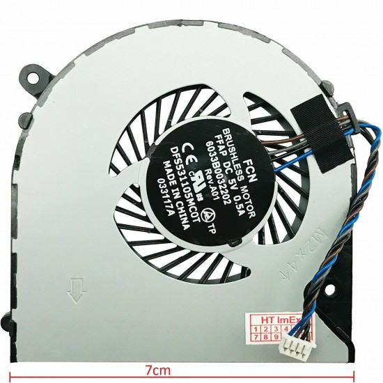 Cooler Laptop, Toshiba, Satellite C75-B, C75D-B, KSB0705HA-DH1S, 6033B0032202, 5V, 0.4A