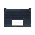 Carcasa superioara cu tastatura palmrest Laptop, Asus, ZenBook 14 UX3405C, UX3405CA, 90NB14W1-R31US1, 13NB11R0P13X1X, 13NB11R0M08011, 33UJITAJN80, Albastru Inchis, layout US