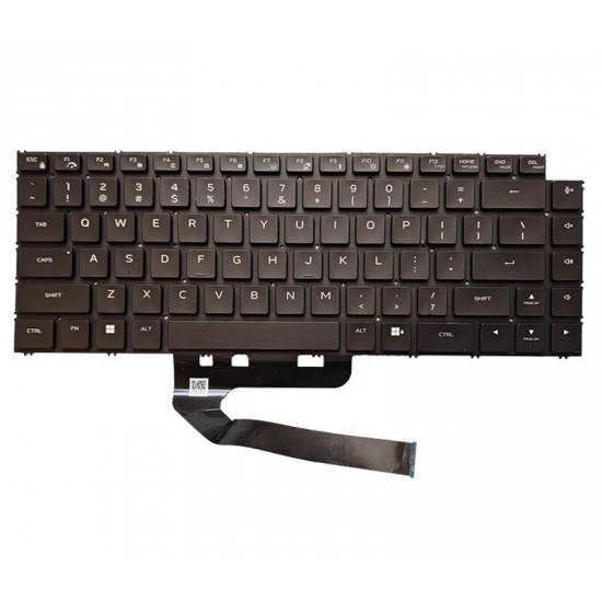 Tastatura Laptop, Dell, Aliewanre X16 R1, P120F, P120F001, P120F003, iluminata, RGB, neagra, layout US