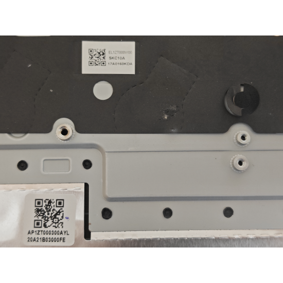 Carcasa superioara cu tastatura palmrest Laptop, Lenovo, Legion 5-15ACH6A Type 82NW, 5CB1D10934, AP1ZT000300, EL1ZT000W00, HY560, iluminata, 4 pini, albastra, layout US