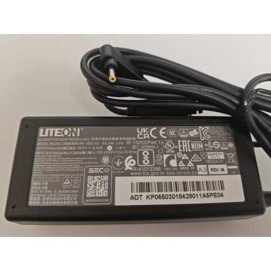 Incarcator Laptop, Acer, Aspire 3 A315-55, A315-55G, A315-55KG, KP.06501.005, PA-1650-50, 19V, 3.42A, 65W, mufa 3.0x1.1mm