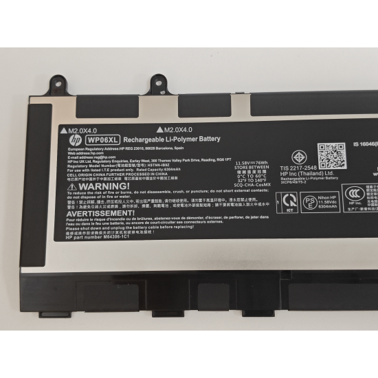 Baterie Laptop, HP, WP06XL, WP06076XL, WP06076XL-PL, HSTNN-IB9Z, M64306-1C1, M73470-002, M73470-005, 11.58V, 6304mAh, 76Wh