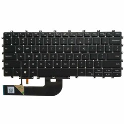 Tastatura Laptop 2-in-1, Dell, Precision 5530, P73F, P73F001, iluminata, neagra, layout US