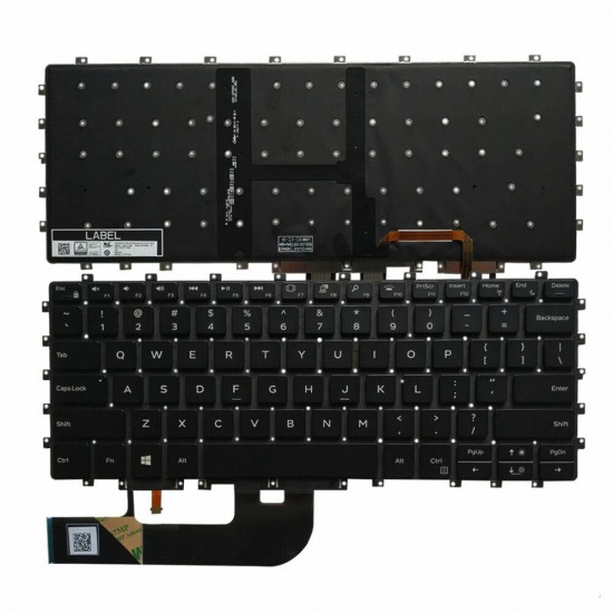 Tastatura Laptop 2-in-1, Dell, Precision 5530, P73F, P73F001, iluminata, neagra, layout US