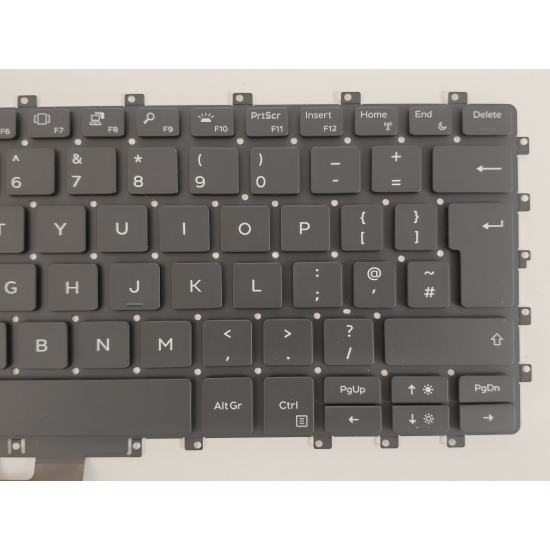 Tastatura Laptop 2-in-1, Dell, XPS 15 9575, P73F, P73F001, iluminata, neagra, layout UK