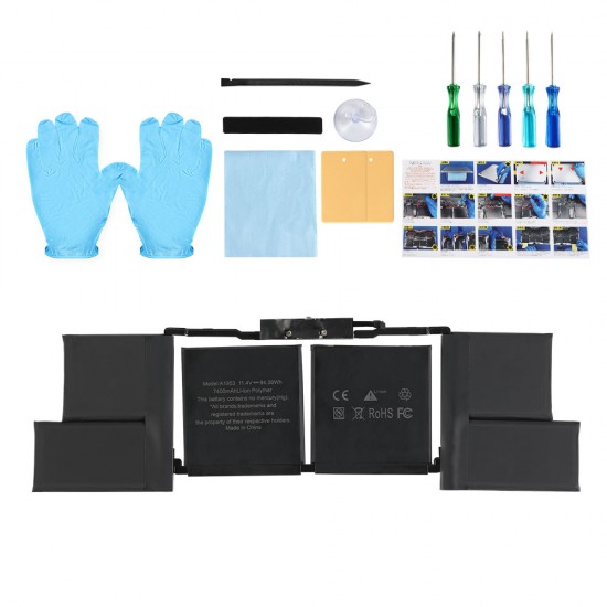 Baterie compatibila Laptop, MacBook Pro Retina 15 A1990, model A1953, 11.4V, 7400mAh, 84.36Wh