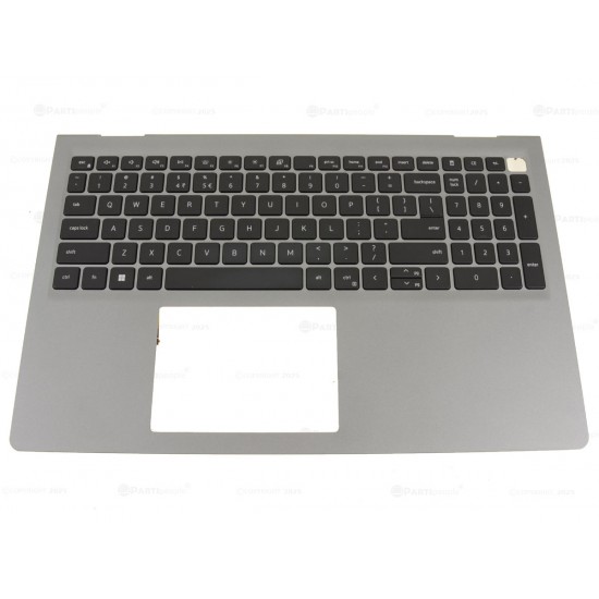 Carcasa superioara cu tastatura palmrest Laptop, Dell, Vostro 15 3535, P112F, P112F006, MXC41, 0MXC41, VFY24, 0VFY24, MGFFM, 0MGFFM, FA3ZT000700-1, AP3ZT000701, EC3LK000100, iluminata, gri deschis, layout US