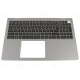 Carcasa superioara cu tastatura palmrest Laptop, Dell, Vostro 15 3535, P112F, P112F006, MXC41, 0MXC41, VFY24, 0VFY24, MGFFM, 0MGFFM, FA3ZT000700-1, AP3ZT000701, EC3LK000100, iluminata, gri deschis, layout US