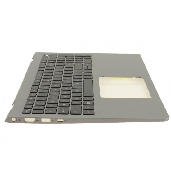 Carcasa superioara cu tastatura palmrest Laptop, Dell, Vostro 15 3535, P112F, P112F006, MXC41, 0MXC41, VFY24, 0VFY24, MGFFM, 0MGFFM, FA3ZT000700-1, AP3ZT000701, EC3LK000100, iluminata, gri deschis, layout US