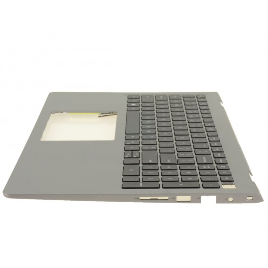 Carcasa superioara cu tastatura palmrest Laptop, Dell, Vostro 15 3535, P112F, P112F006, MXC41, 0MXC41, VFY24, 0VFY24, MGFFM, 0MGFFM, FA3ZT000700-1, AP3ZT000701, EC3LK000100, iluminata, gri deschis, layout US