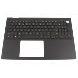 Carcasa superioara cu tastatura palmrest Laptop, Dell, Vostro 3525, P112F, P112F005, P112F006, T00D2, 0T00D2, DHFJ3, 0DHFJ3, MGFFM, 0MGFFM, FA3ZT000300, AP3ZT000301, EC3LK000100, iluminata, gri inchis, layout US