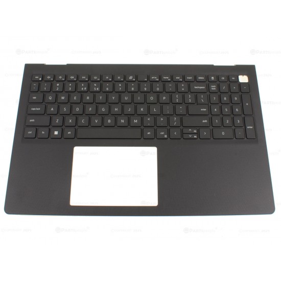 Carcasa superioara cu tastatura palmrest Laptop, Dell, Vostro 15 3530, P112F, P112F010, T00D2, 0T00D2, DHFJ3, 0DHFJ3, MGFFM, 0MGFFM, FA3ZT000300, AP3ZT000301, EC3LK000100, iluminata, gri inchis, layout US