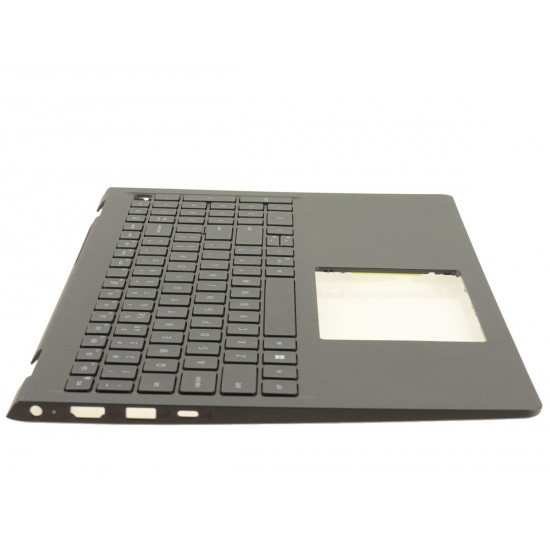 Carcasa superioara cu tastatura palmrest Laptop, Dell, Vostro 15 3530, P112F, P112F010, T00D2, 0T00D2, DHFJ3, 0DHFJ3, MGFFM, 0MGFFM, FA3ZT000300, AP3ZT000301, EC3LK000100, iluminata, gri inchis, layout US