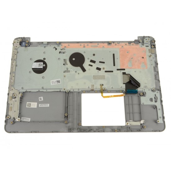 Carcasa superioara cu tastatura palmrest Laptop, Dell, Inspiron 15 5565, P66F, P66F002, C98XV, 0C98XV, PT1NY, 0PT1NY, A1P6000100, A1P6000100-2, AM1P6000100, iluminata, argintie, layout US