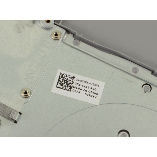 Carcasa superioara cu tastatura palmrest Laptop, Dell, Inspiron 15 5565, P66F, P66F002, C98XV, 0C98XV, PT1NY, 0PT1NY, A1P6000100, A1P6000100-2, AM1P6000100, iluminata, argintie, layout US