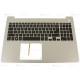 Carcasa superioara cu tastatura palmrest Laptop, Dell, Inspiron 15 5575, P75F, P75F002, MR2KH, 0MR2KH, 4D3R8, 04D3R8, AP21C000810, FA21C000J10-2, iluminata, argintie, layout US