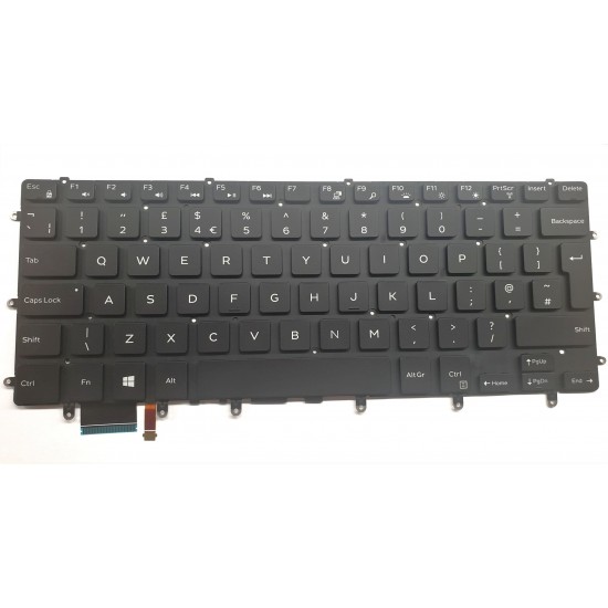 Tastatura Laptop, Dell, Precision 5520, P56F, P56F001, VC22N, 0VC22N, iluminata, neagra, layout UK