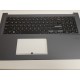 Carcasa superioara cu tastatura palmrest compatibila Laptop, Asus, VivoBook 17 P1704V, P1704VA, 13NB0WZ2P03211-3, 13N1-EEAC22, 13N1-EEA0D01, 13NB0WZ0M0601X, M1702QA-1B, iluminata, albastru inchis, layout US