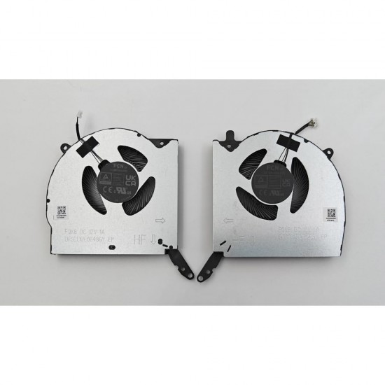 Set coolere Laptop, Lenovo, Legion Pro 5 16IRX9 Type 83DF, 5H40S20983, 5H40S20984, DFSCL12E06486Y, FQK8, DFSCL12E16486Y, FQK9, 0FQK80000H, 0FQK90000H, 12V, 1A