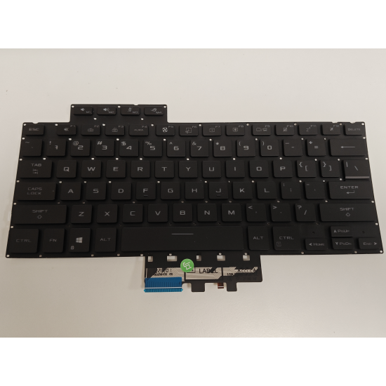 Tastatura Laptop Gaming, Asus, ROG Zephyrus G14 GA402R, GA402RJ, GA402RK, iluminata, RGB, neagra, layout US