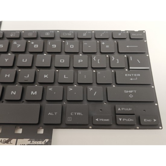 Tastatura Laptop Gaming, Asus, ROG Zephyrus G14 GA402R, GA402RJ, GA402RK, iluminata, RGB, neagra, layout US