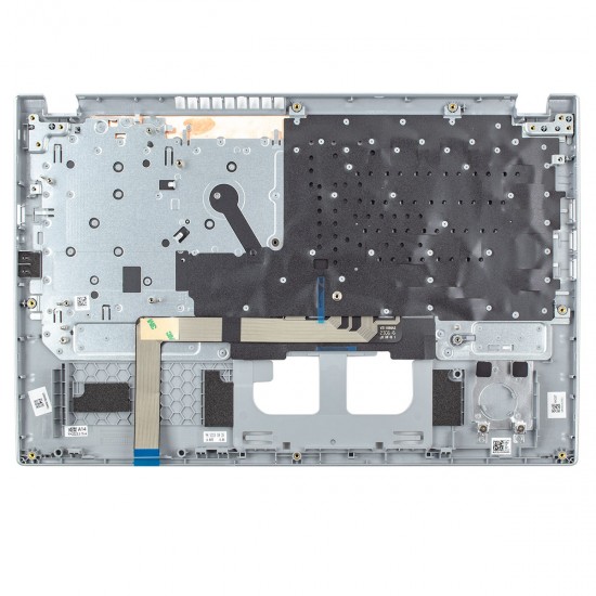 Carcasa superioara cu tastatura palmrest Laptop, Acer, Aspire 3 A315-59, 6B.K6SN2.001, AP3UI000460, AM3UI000500, PK133TY1A00, AEZYXR01010, HQ2101AH31007, NKI15131QQ, argintie, layout US