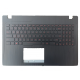 Carcasa superioara cu tastatura palmrest Laptop, Asus, ROG GL553VW, 90NB0DC1-R30010, 13N1-0BA0T11, 13N1-0BA0F11, iluminata, conector 4 pini, taste rosii, layout US
