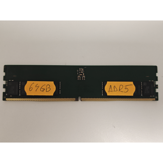 Memorie RAM Desktop, SK hynix, 64GB, 2Rx4, DDR5, PC5-51200, 6400MHz, 1.1V, HMCG98MHBCC590N, P64770-001, CUDIMM, 288 pini