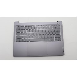 Carcasa superioara cu tastatura palmrest Laptop, Lenovo, IdeaPad Pro 5 14IRH8 Type 83AL, 5CB1K97042, HQ2072209G000, NB6368B, iluminata, Artic Grey, layout US