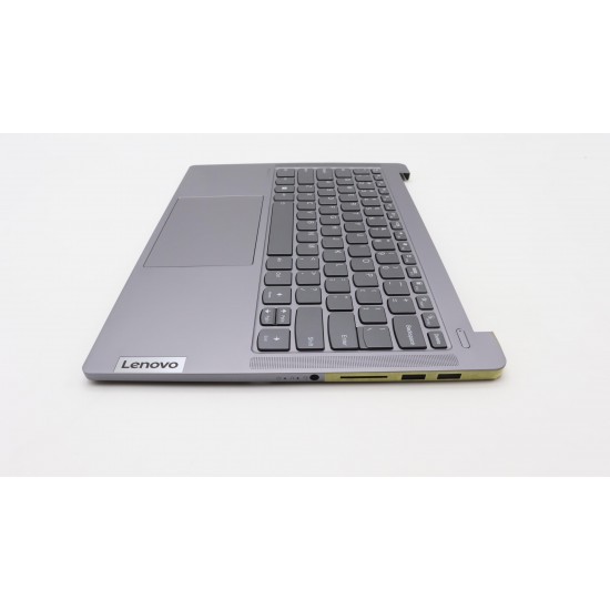 Carcasa superioara cu tastatura palmrest Laptop, Lenovo, IdeaPad Pro 5 14IRH8 Type 83AL, 5CB1K97042, HQ2072209G000, NB6368B, iluminata, Artic Grey, layout US