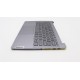Carcasa superioara cu tastatura palmrest Laptop, Lenovo, IdeaPad Pro 5 14IRH8 Type 83AL, 5CB1K97042, HQ2072209G000, NB6368B, iluminata, Artic Grey, layout US